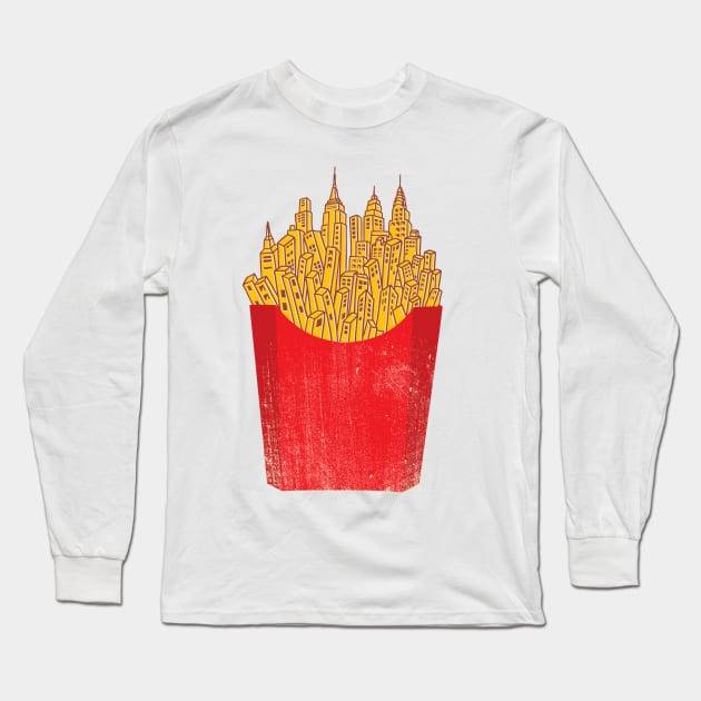 French Fries City Long Sleeve T-Shirt by kookylove